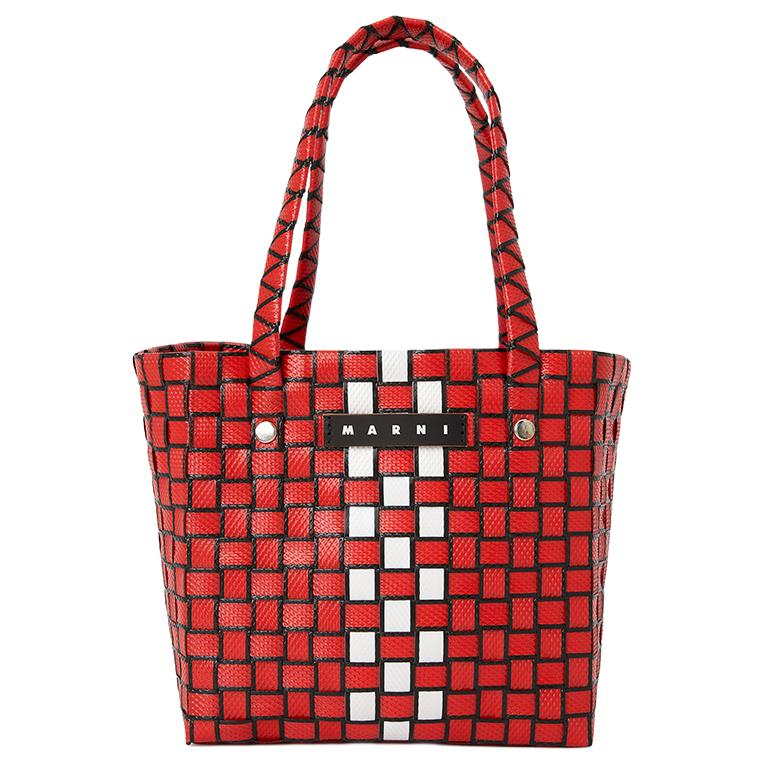 

Marni Logo Design Polypropylene Tote Bag Kids Tote Bags Red M00638MOOIWOMC42 Basic Set (Bag+Dust Bag)