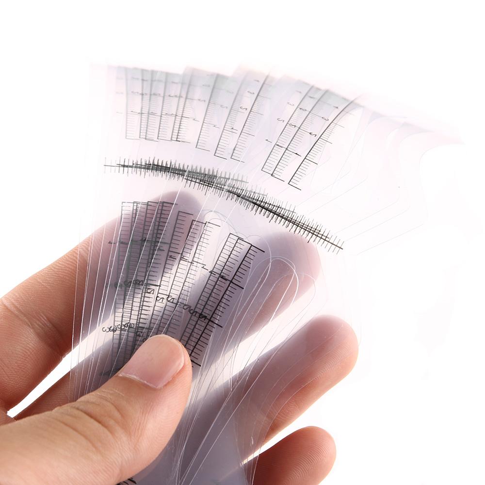 12Pcs Fashion DIY Shaper Eye Grooming Makeup Tool Eyebrow Template Brow Stencils Card