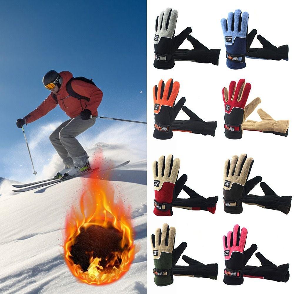 Touchable Screen Winter Gloves Polar Fleece Skiing Gloves  for Outdoor Cycling Skiing