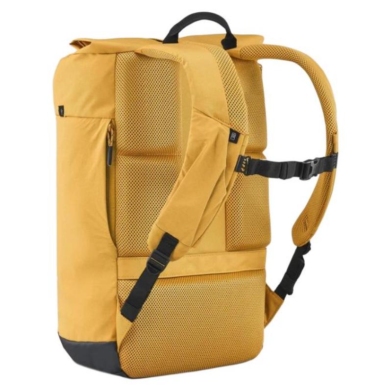 DECATHLON 23L Quechua NH Escape 500 Roll Top Hiking Bag Outdoor Bag School Bag Backpack Polyester Yellow Ochre Unisex Couple Style