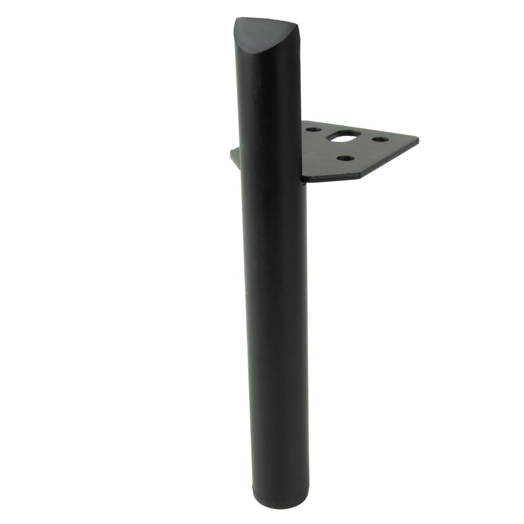 Furniture leg, pin, black matte, 15 cm