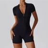Women's Fashion Casual Solid Color Print Summer Spring Short Sleeve V-Neck Bodysuits