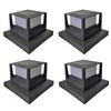 1pc/2pc/4pcs Solar Light Fence Light IP54 Outdoor Solar Post Lamp For Garden Decoration Gate Courtyard Cottage Solar Lamp