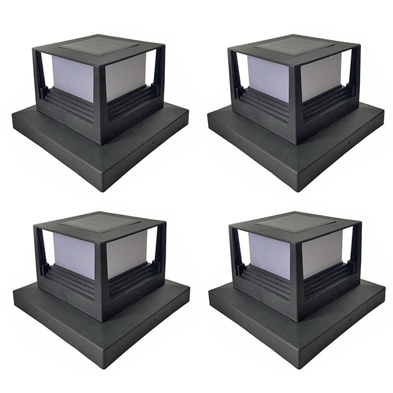 1pc/2pc/4pcs Solar Light Fence Light IP54 Outdoor Solar Post Lamp For Garden Decoration Gate Courtyard Cottage Solar Lamp