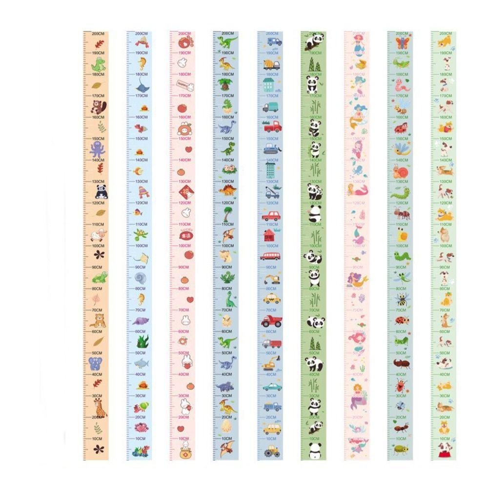 2M Height Child Growth Chart Waterproof Height Measuring Tape Height Measurement Sticker  Home Use