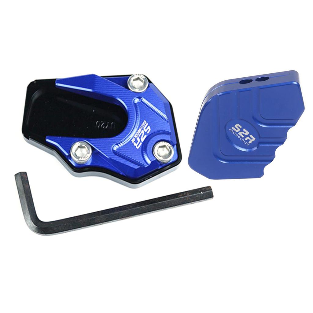 Metal Motorcycle Kickstand Extension Pad Alloy Motorcycle Foot Braces Pads Non-Slip Scooter Modified Tool For UU/UY/UE125 Motorb