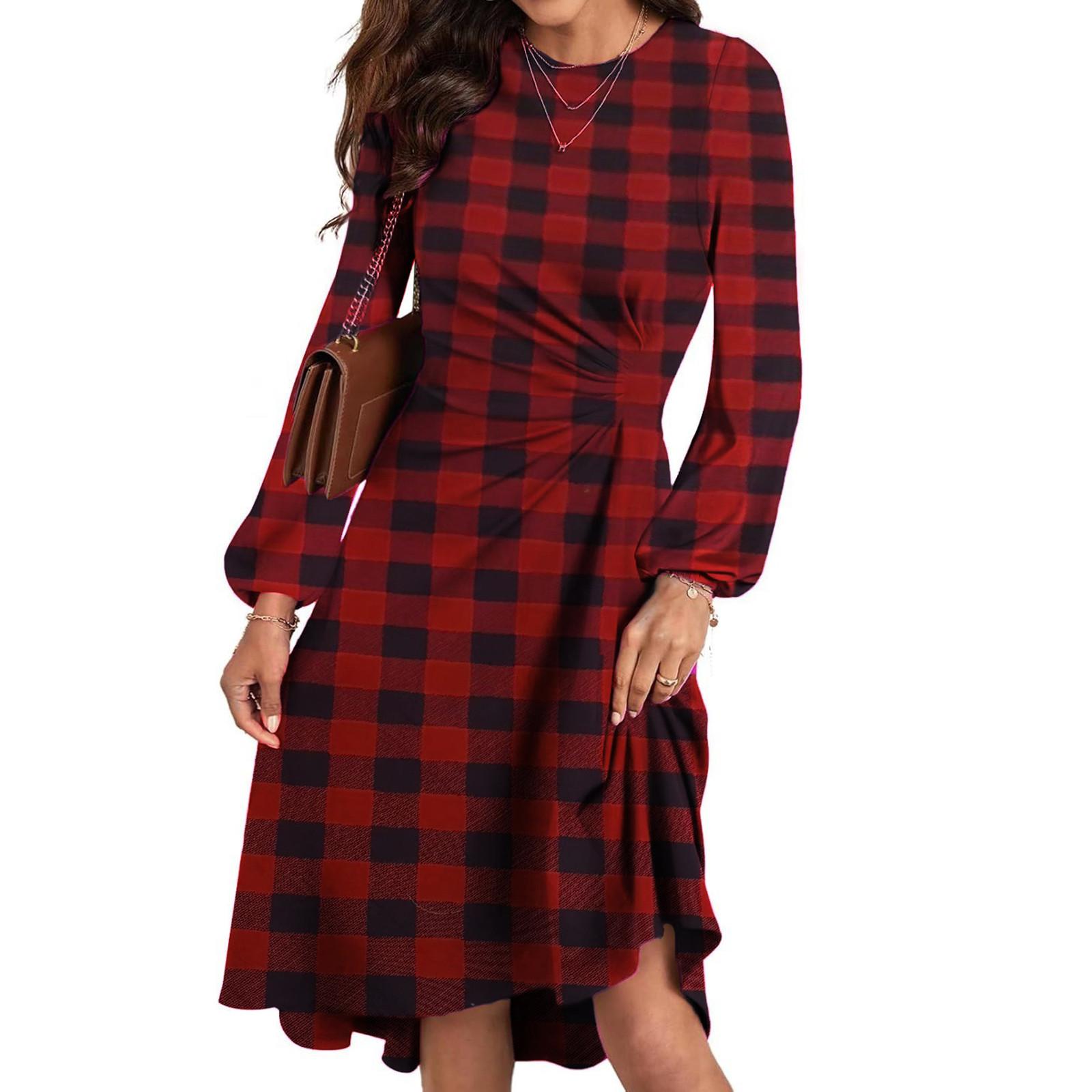 

Женские модные пуловеры с круглым вырезом и длинным рукавом, узкие платья с разрезом и нестандартной формой S красный