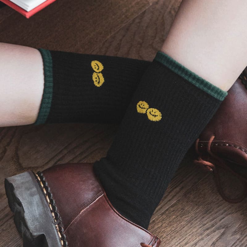 REDSSOCKSOO Rss Smile Socks 3color Rssw078