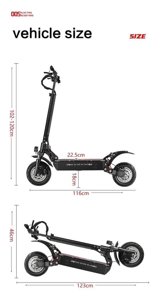 BOYUEDA Q7Pro Skateboard Elettrico 3200W Doppio Motore 52V19Ah Freno a Olio Idraulico Scooter Elettrici per Adulti Fuoristrada Pieghevole EScooters