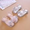 Girl Princess Dress Sandals Sweet Children's Summer Sandals for Wedding Party Fashion Kids Flat Sandals with Sequins Butterfly
