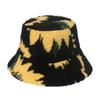 ins Japanese casual washbasin hat autumn and winter new trend lamb wool warm plush bucket hat men and women Korean version