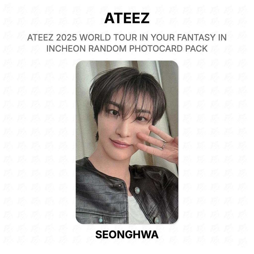 ATEEZ 2025 WORLD TOUR IN YOUR FANTASY IN INCHEON RANDOM PHOTOCARD PACK Official Photocard