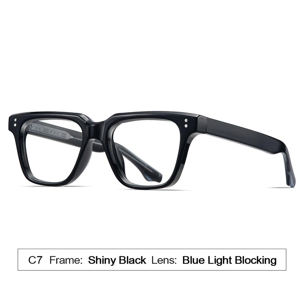 2026 New High-Quality Acrylic CP-Plugged Sunglasses Retro Square Frame Unique Trend UV Protection Eyewear Unisex Goggles