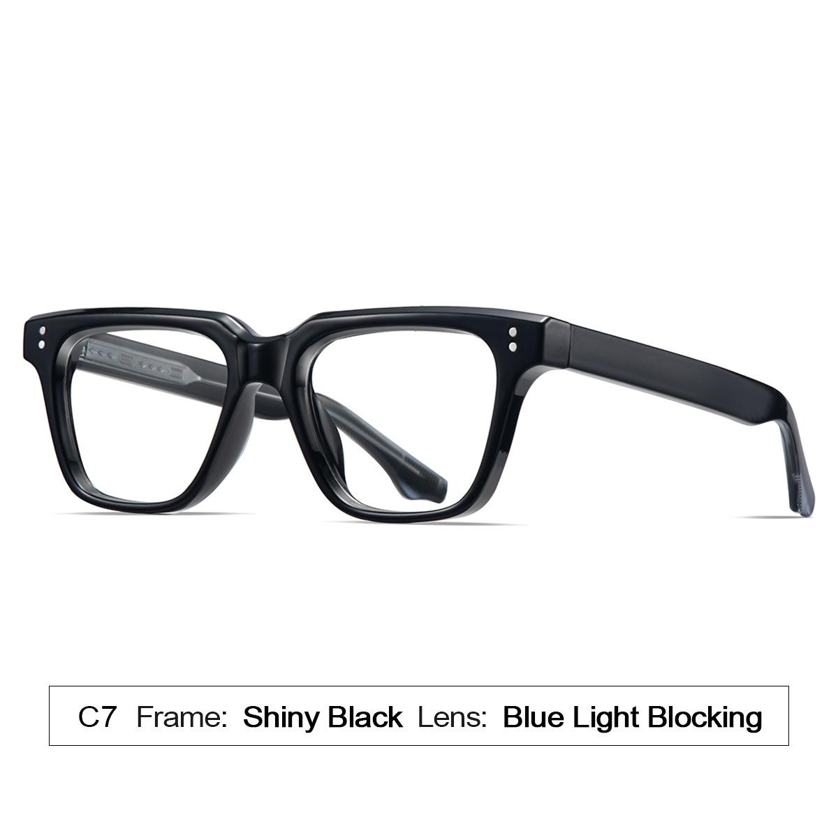 

2026 New High-Quality Acrylic CP-Plugged Sunglasses Retro Square Frame Unique Trend UV Protection Eyewear Unisex Goggles