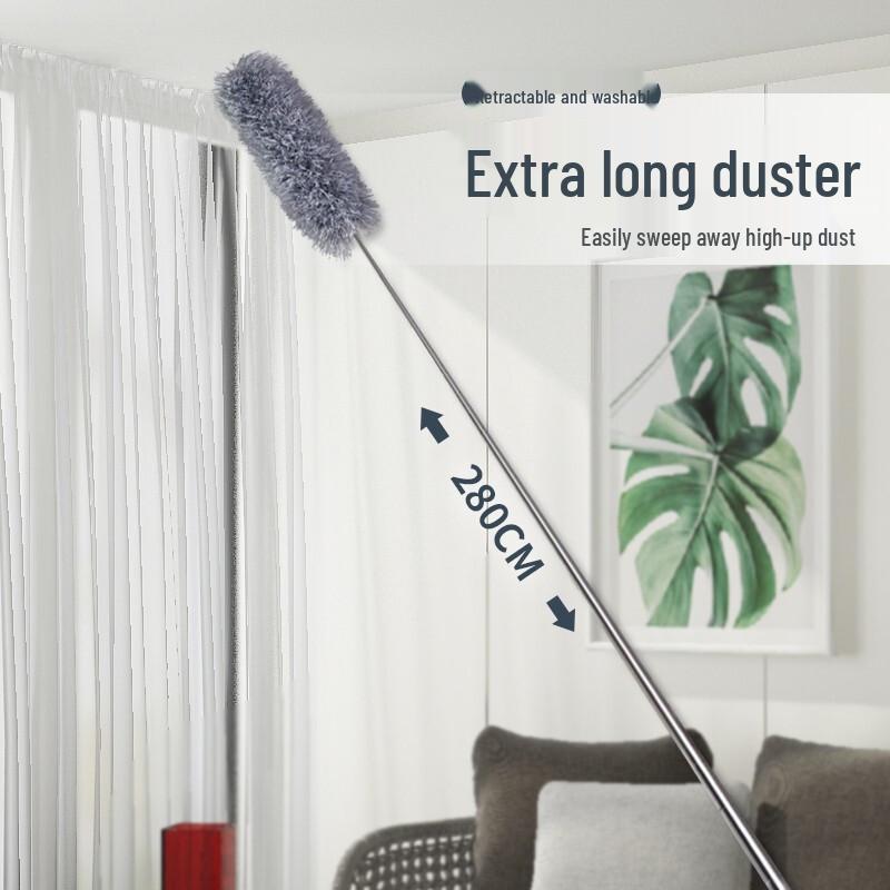 Retractable Super Long Feather Duster for Home and Car Cleaning