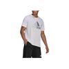 Adidas Logo Print Crew Neck Short Sleeve T-Shirt Men Tops White HF7210