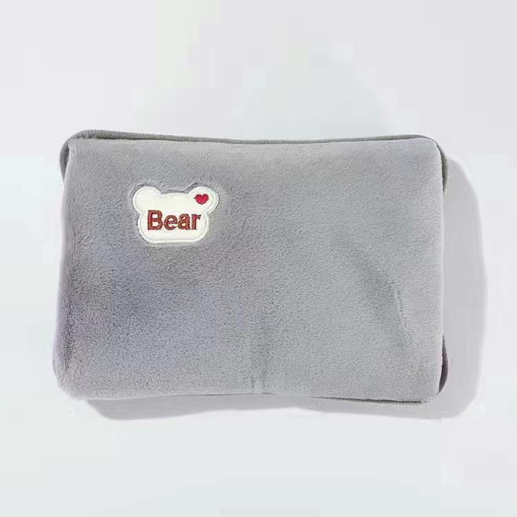 Wiederaufladbarer explosionsgeschützter elektrischer Handwärmer mit Kaninchenfell - Wärmflasche für Winterbettwäsche