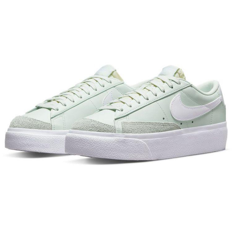 Nike Wmns Blazer Low Platform Barely Green White Team Orange DJ0292-300