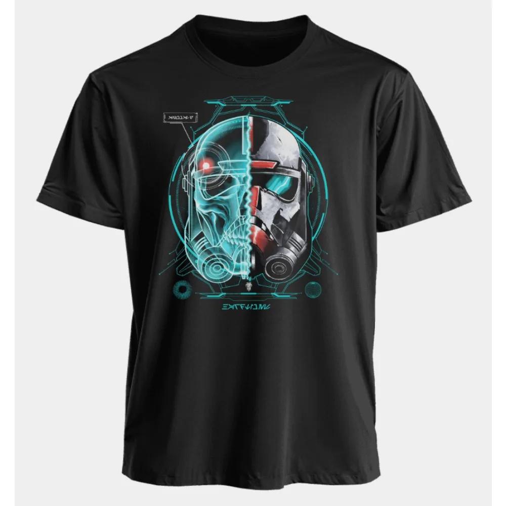 New Star Warsthemed Printed Shortsleeved American Sporty Loose and Comfortable Roundneck Tshirt Y2K for Men and Women
