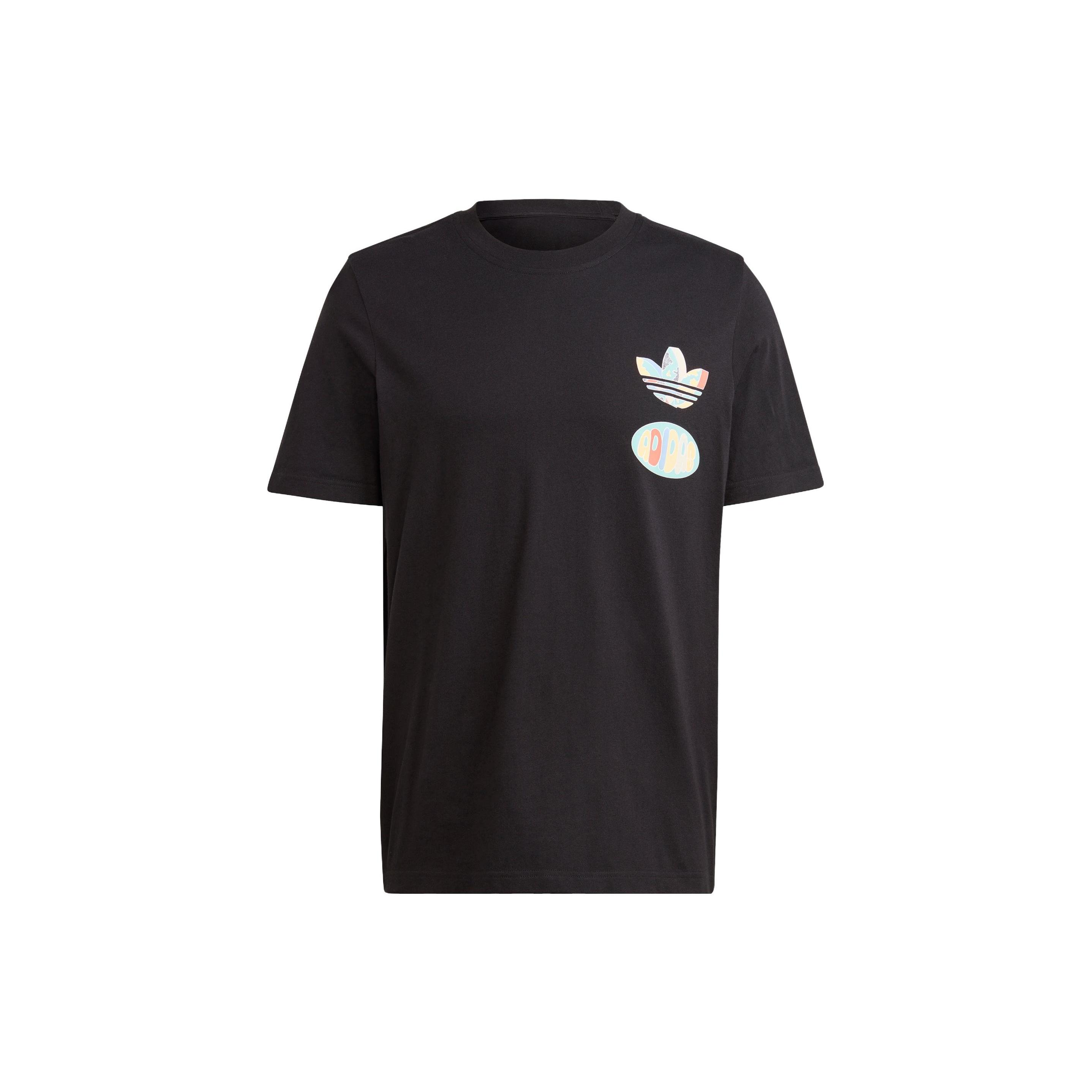 adidas originals Enjoy Summer Front/Back Graphic Tee Black Men s IT8183 S