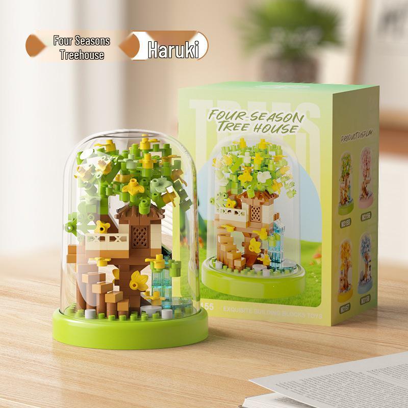 Forest Treehouse Model Micro-Block Assembly Toy - Must-Have Holiday Gift