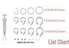 Versatile Piercing Jewelry Set: Nose Rings, Lip Studs, Tongue Rings