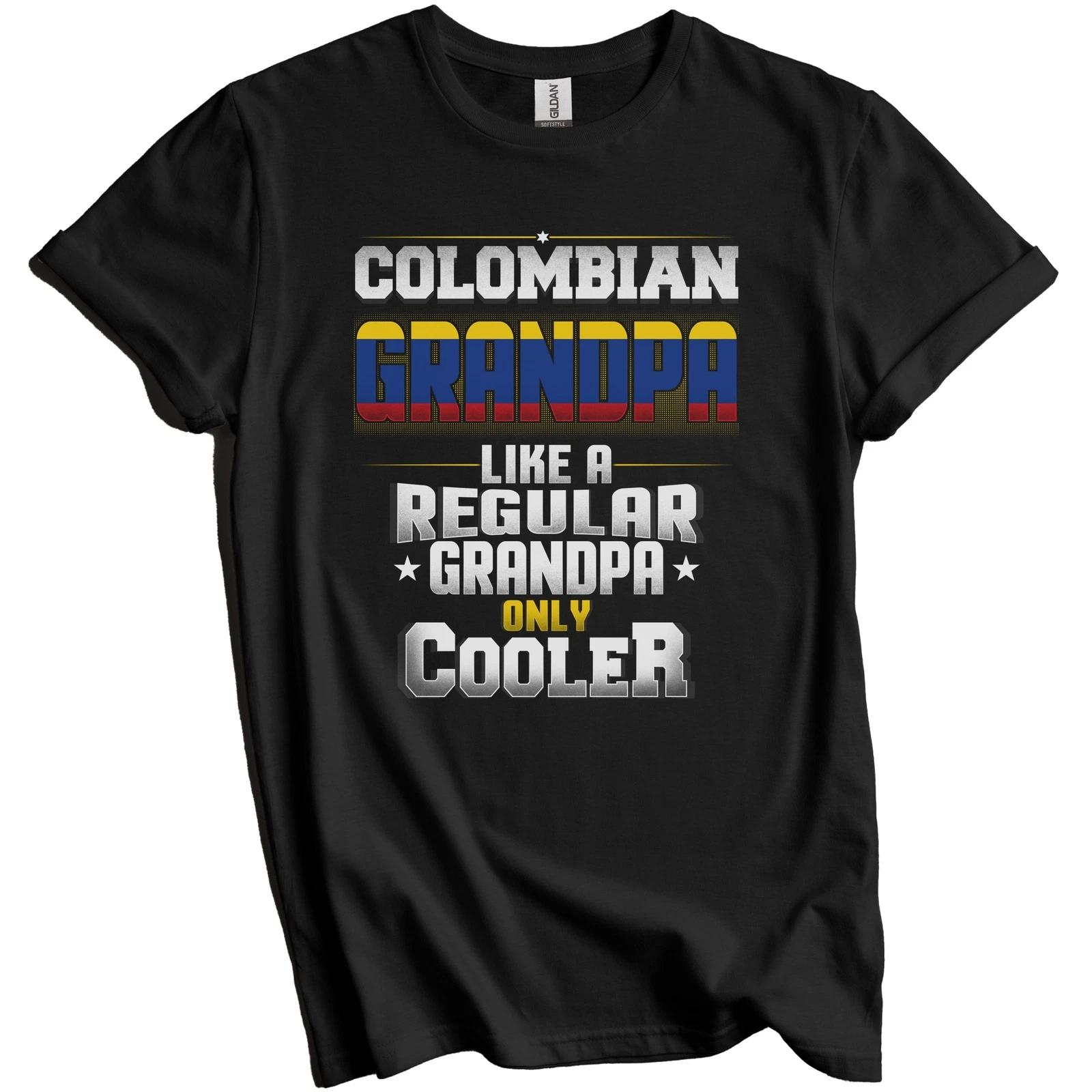 Colombian Grandpa Regular Grandpa Only Cooler Shirt Funny Colombia Gift L