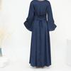 Loriya 2024 TikTok Slim Fit Elegant Waist Cincher Dress Abaya