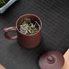 Yixing Zisha Jingwu Teacup with Lid and Handle, 450ml