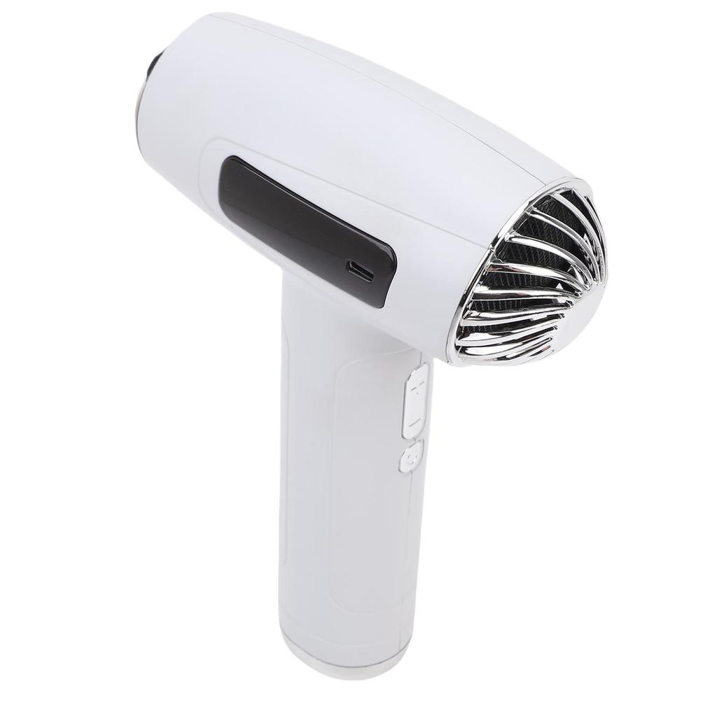 Hair Dryer 200W Cordless Rechargeable Lightweight Portable Hot Cold Air Hair Blow Dryer for Travel Dormitory White