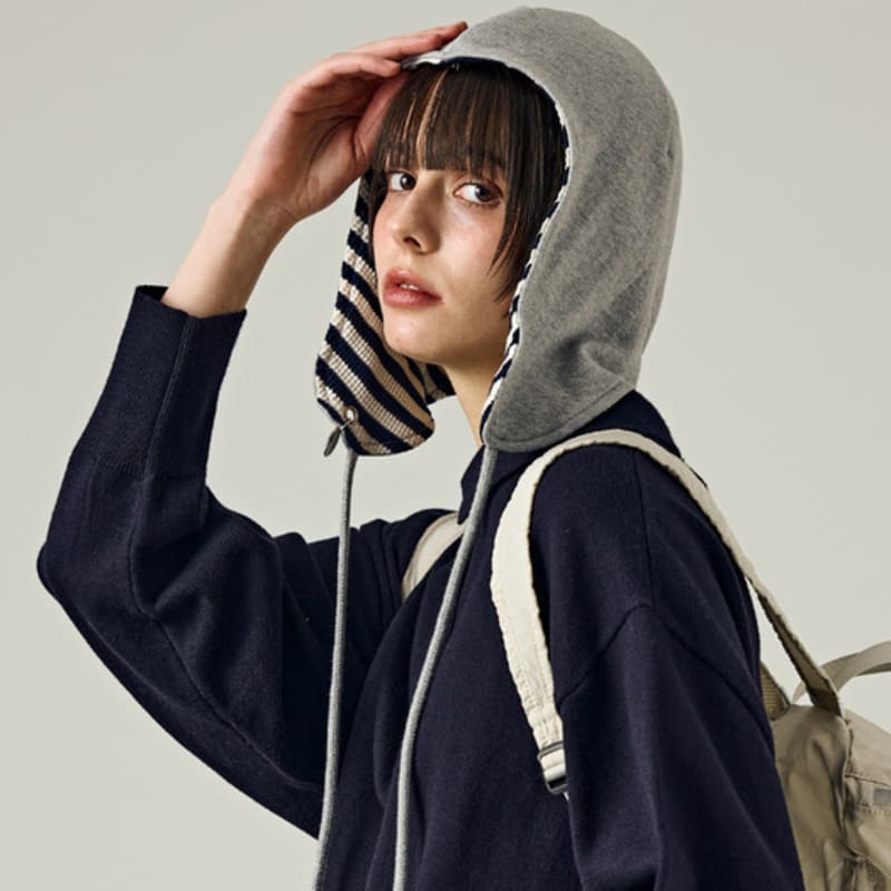 

salad bowls REVERSIBLE EARFLAP [GRAY] GRAY_FREE