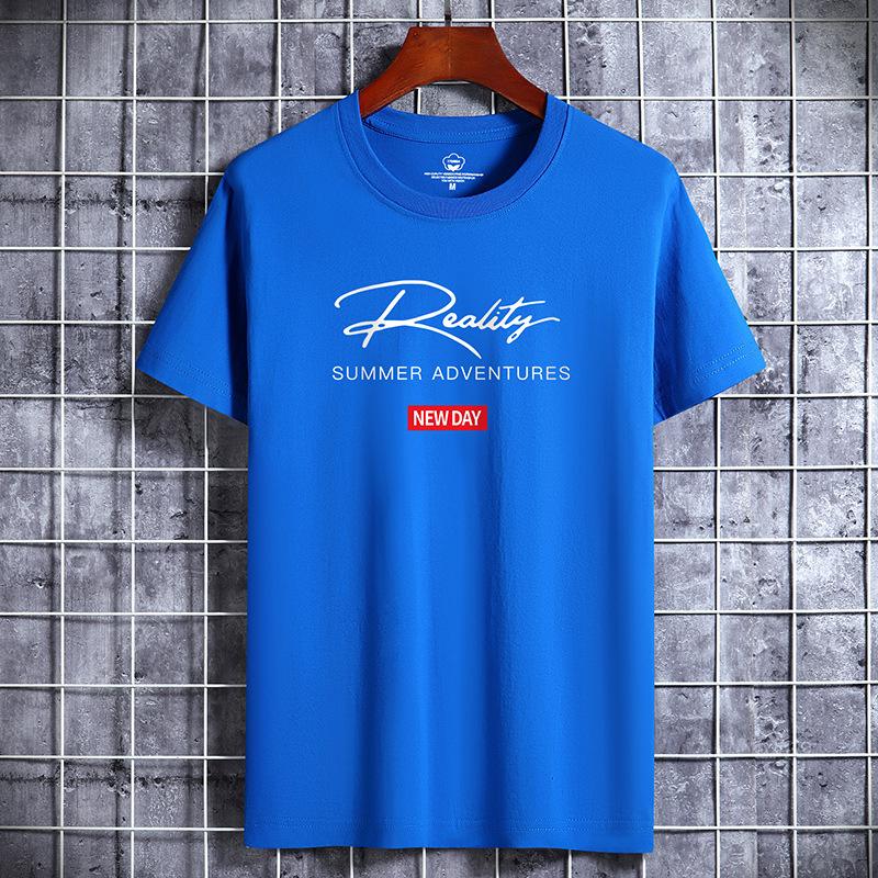 Summer Men's Short Sleeve T-shirt Men's Fashion Loose Shirt Printed Shirt