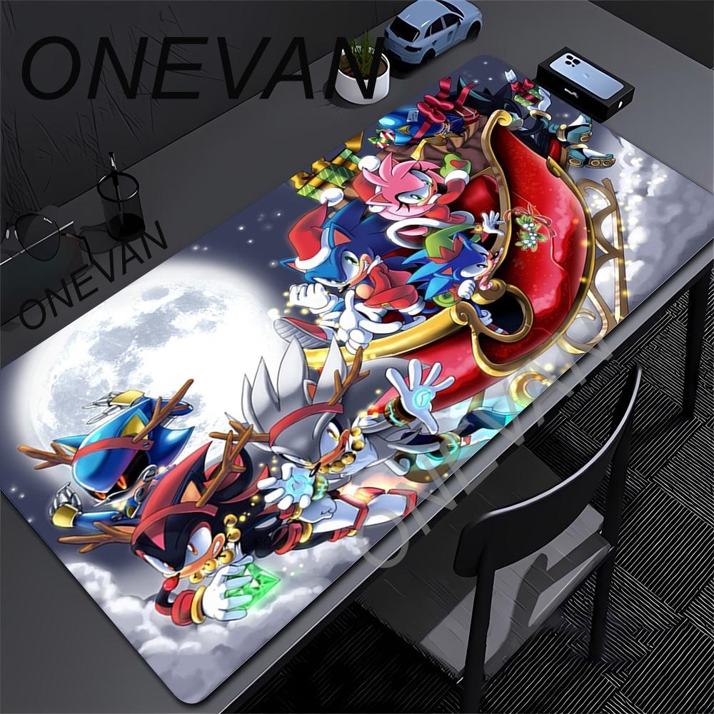 Cute Sonics The Hedgehogs Mousepad HD Printing Computer Gamers Locking Edge Nonslip Mouse Pad XXLxcm Keyboard PC Desk Pads