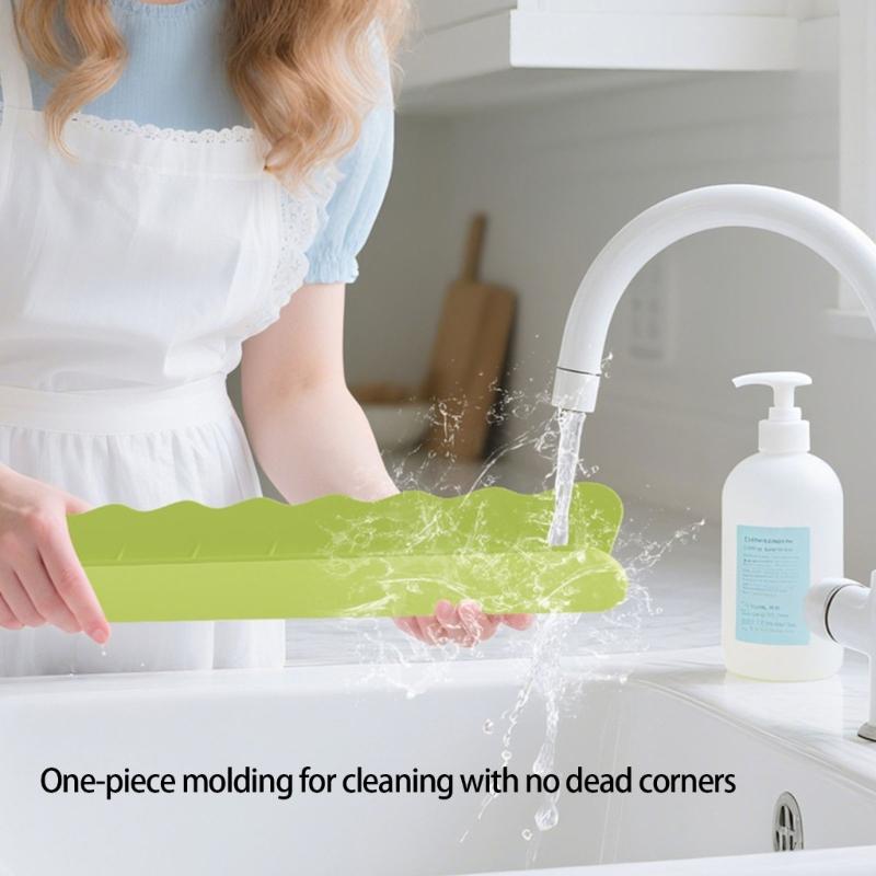 Guard For Kitchen Sink Bathroom Flexible Water Barrier Prevents Water Easy To Durability Adhesive Design
