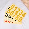 0-9 Car License Plate Reflective Number Label Stickers Waterproof Invisible Number Stickers Highly Reflective Vinyl Sticker