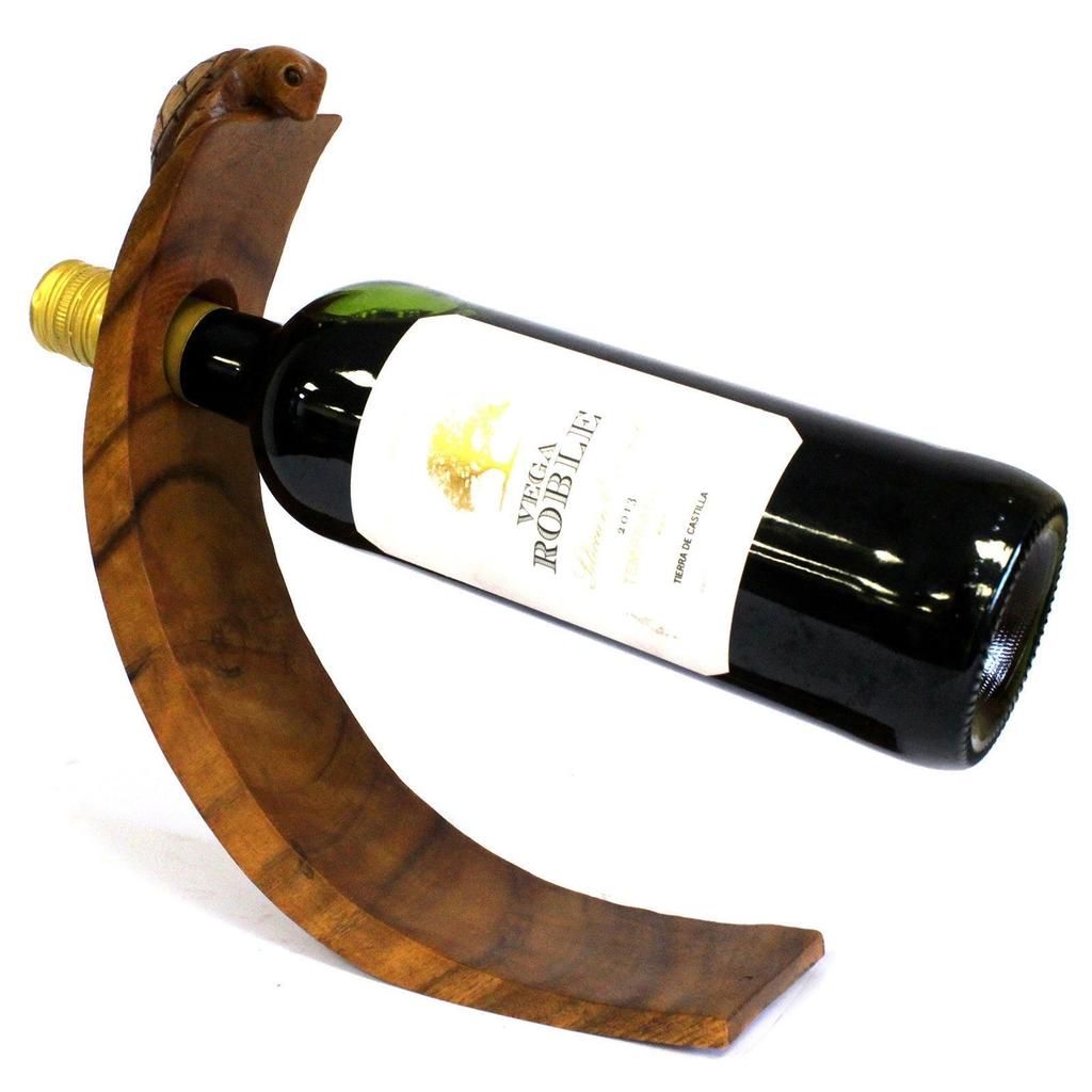Wine Bottle Holder, Balancing Turtle