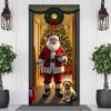 Vivid Santa Claus Linings for Christmas Doors 2026 Christmas Outdoor Decoration 185x90cm Home Versatile Door Cover for Room New