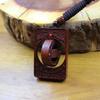Lucky Jujube Wood Keychain: Double-Sided Exquisite Carving with Rotating Handpiece for Good Fortune.