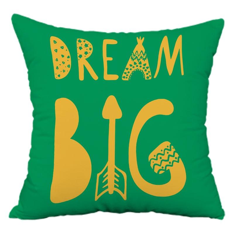 Green and Yellow Geometric Pillowcase Dormitory Decoration Office Living Room Sofa Home Pillowcase