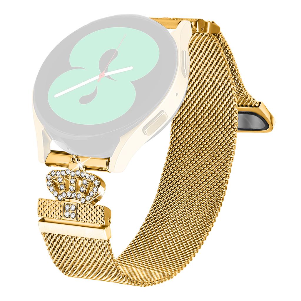 For Haylou RS4 Plus LS11 Milanese Band Magnetic Crown Clasp Stainless Steel Strap