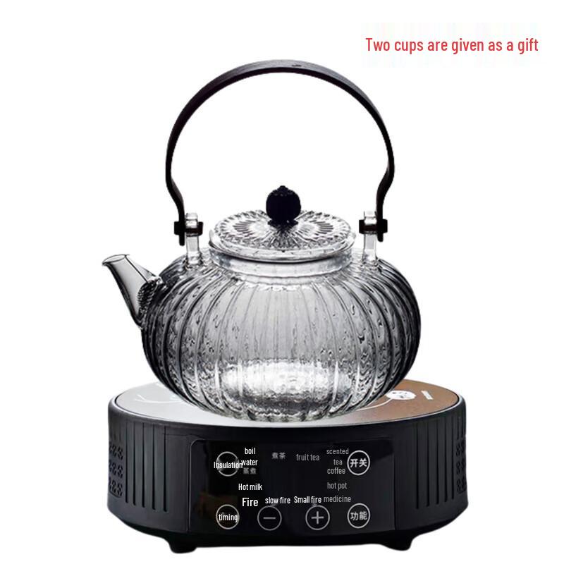 Shangqi Minimalist Glass Tea Set with Electric Stove