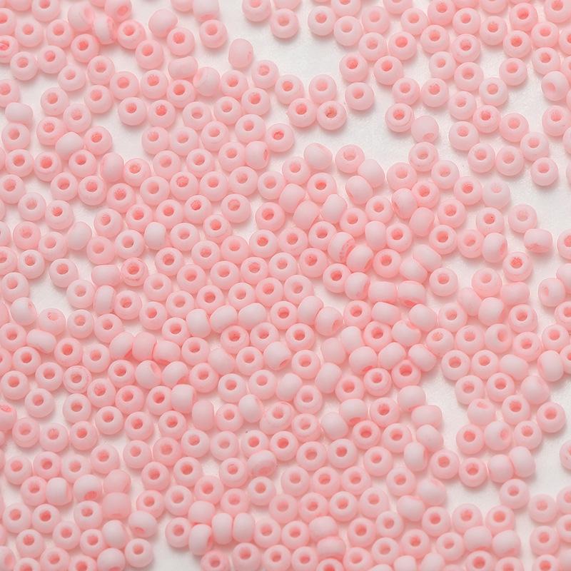 2mm Frosted Round Seed Beads - Macaron Color Series, 10g Pack for DIY Jewelry & Beading