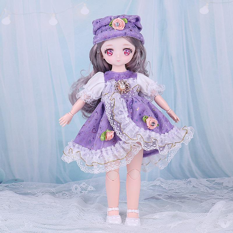 

Милое платье Одежда принцессы 30 см 1/6 Bjd кукла Повседневный костюм Головной убор Игрушка