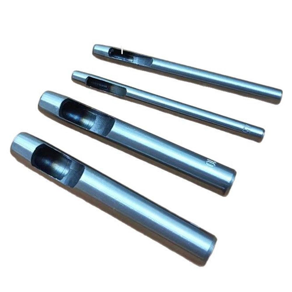 6pcs 1-5mm Leather Hole Punching Tools Steel Hollow Round Hole Puncher Round Cutters For Watch Bands Belts Paper Leather Craft Tools