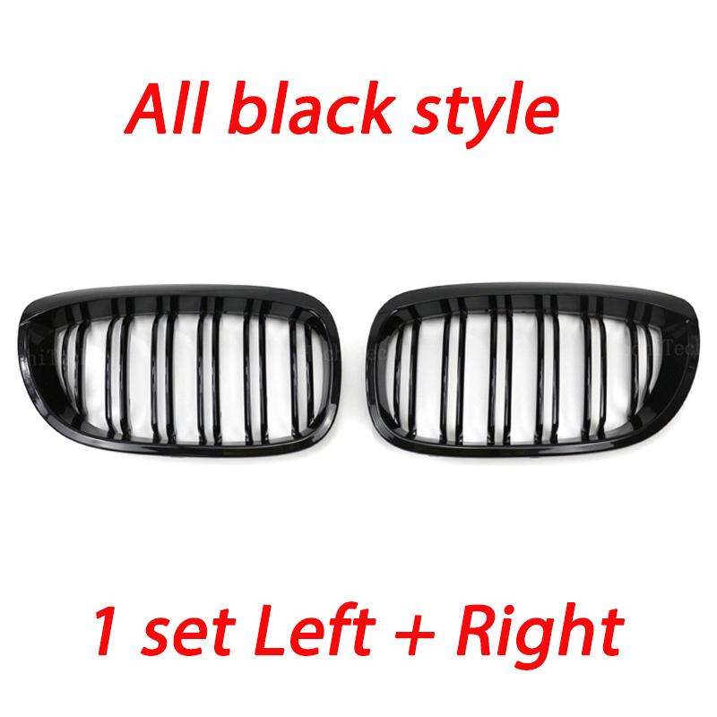 

Решетка радиатора автомобиля Передний бампер 2-полосная глянцево-черная гоночная решетка для BMW E46 купе кабриолет 325Ci 330Ci LCI 2-дверный 2003-2006 All Black