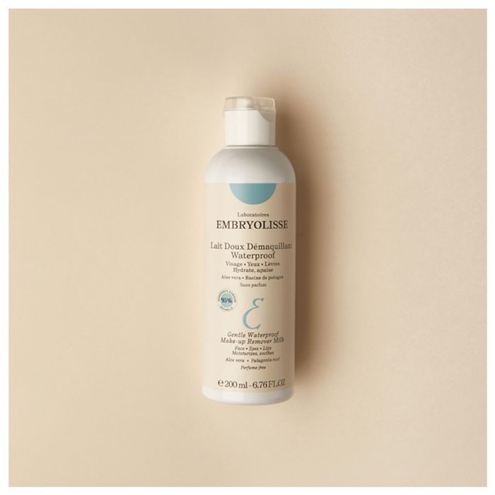 Waterfestes Make-up-Entferner - EMBRYOLISSE - Sanfte Milch - 200ml - Für alle Hauttypen - Feuchtigkeitsspendend - Beruhigend