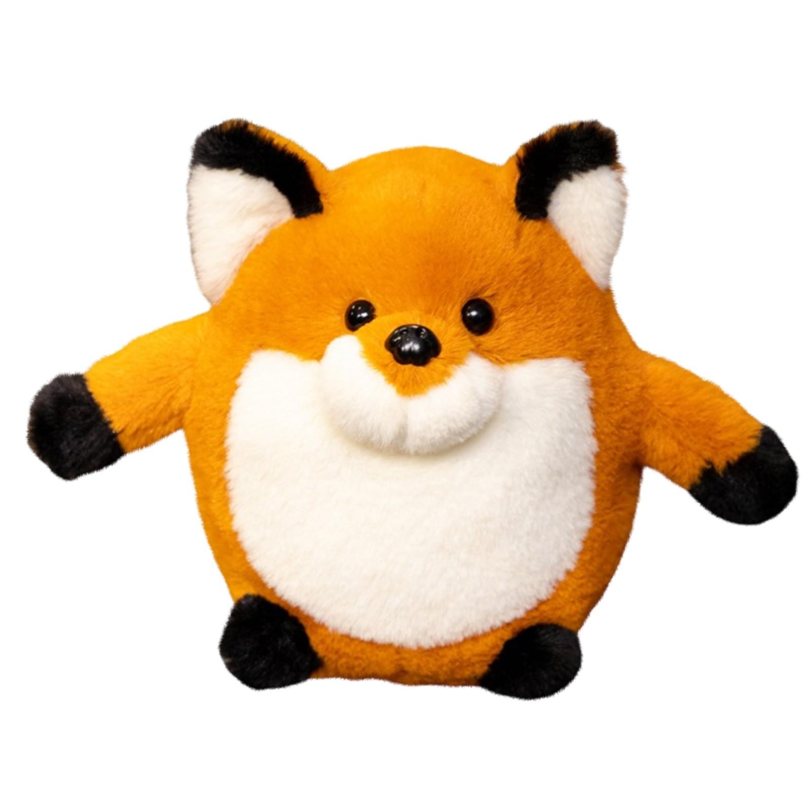 

Fats Ball Круглый Плюшевая игрушка Лисы, Игрушка для сна Лисы с большим хвостом, Плюшевая игрушка One Size