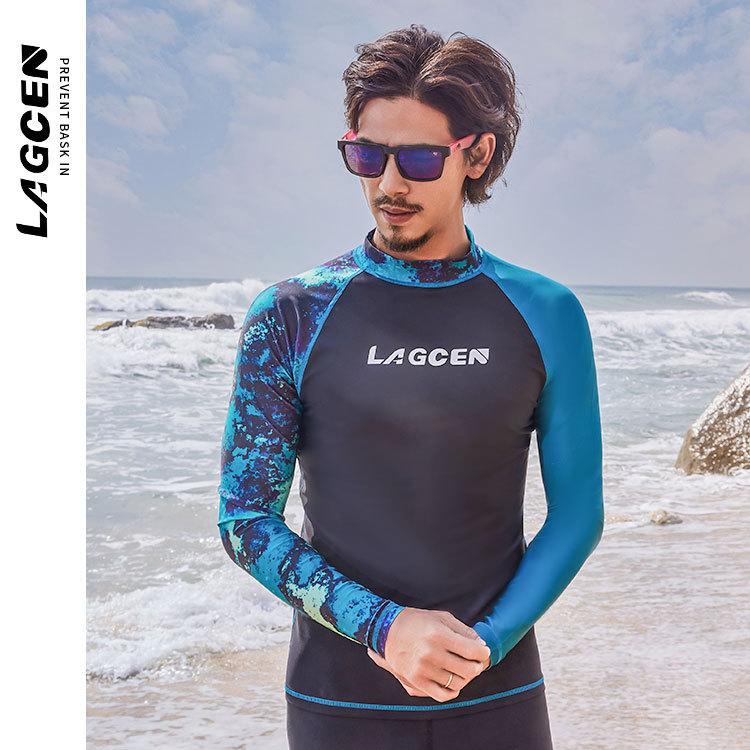 Pánský potápěčský oblek, plavky, rychleschnoucí plavky s dlouhým rukávem