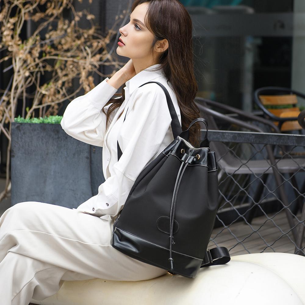 Женская сумка-ведро на шнурке — фото 16