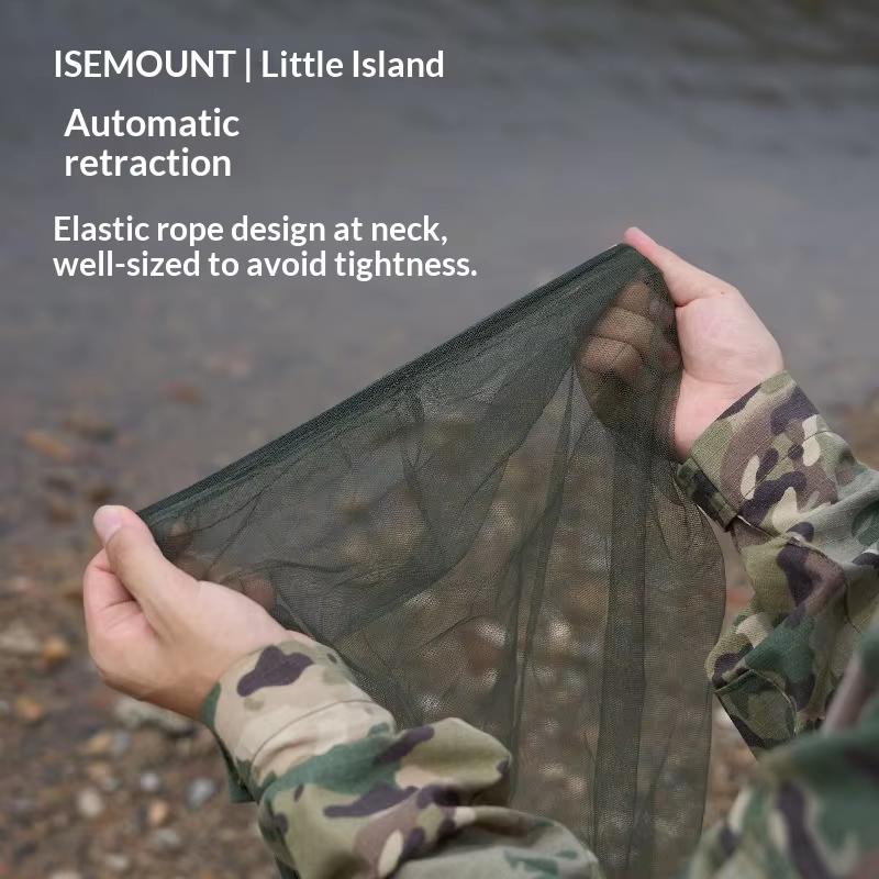 Anti-Mosquito Head Net Outdoor Camping Fishing Cap with Automatic Shrink Feature Face Protection Mesh for Summer Use